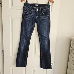 Hudson tag size 26 actual 28x30 slim leg dark wash